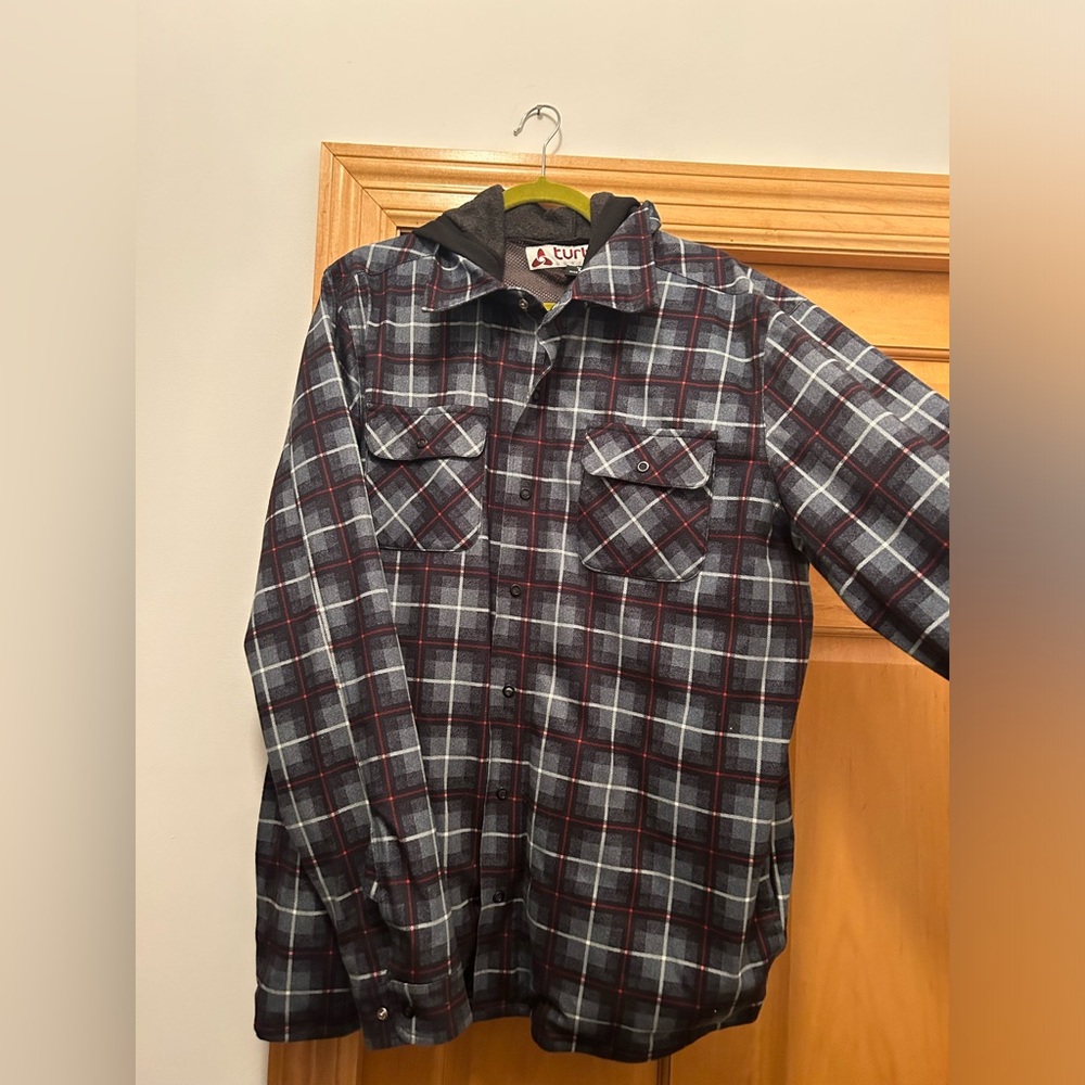 Plaid snowboarding jacket